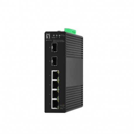 LevelOne lüliti 6-pordiline tööstuslik gigabitine nutikas lite 4x RJ45 2x SFP