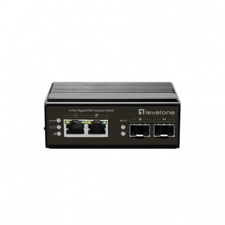 LevelOne IGP-0432 network switch Unmanaged Gigabit Ethernet (10/100/1000) Power over Ethernet (PoE) 