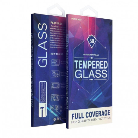 5D Full Glue Tempered Glass - for REALME 16 PRO+ black (curved edge)