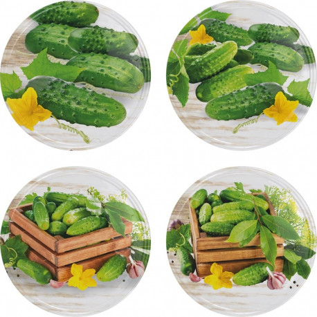 Browin jar lid, 100mm, 10 pcs, 22g, 10.4cm, 1.4cm, metal, tight closure, interesting design