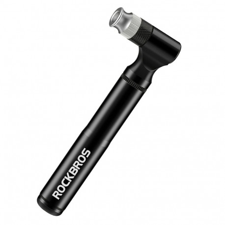 Rockbros JG-PB-11 130 PSI Bicycle Pump with Handle and Ball Needle - Black