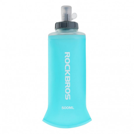 Rockbros 35210027001 soft flask running water bottle 500 ml - light blue