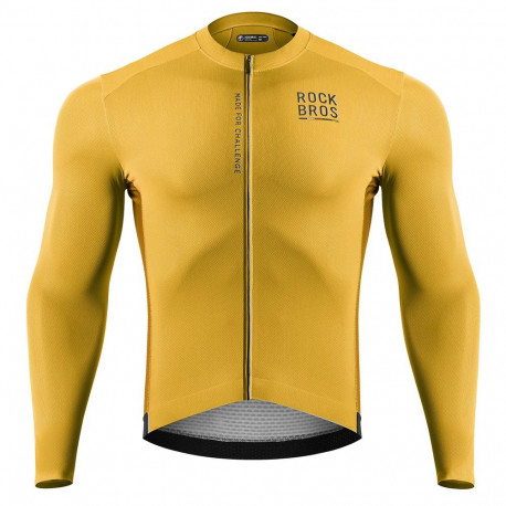 Rockbros 15120015025 ROAD TO SKY men's long sleeve cycling jersey L - yellow