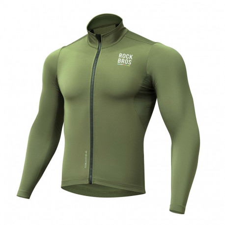Rockbros TLWT001 ROAD TO SKY windproof insulated cycling jersey M - green