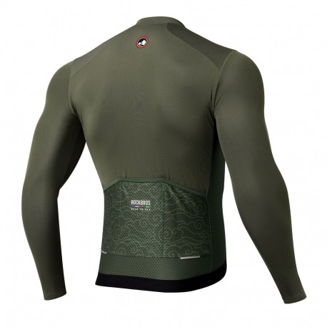 Rockbros 15220003003 ROAD TO SKY men's cycling jersey long sleeve M - green