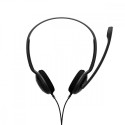 The EPOS PC 5 CHAT is a lightweight, on-ear wired headset designed for internet tel
