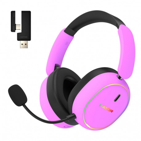 HATOR mängukõrvaklapid Phoenix 2 traadiga ja juhtmevabad peapaelaga USB Type-C / USB Type-A Bluetoot