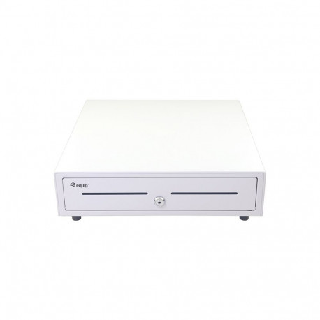 Equip Cash Register Drawer for Point of Sale (POS) System, 4 Bill/8 Coin Compartments, Removable Coi