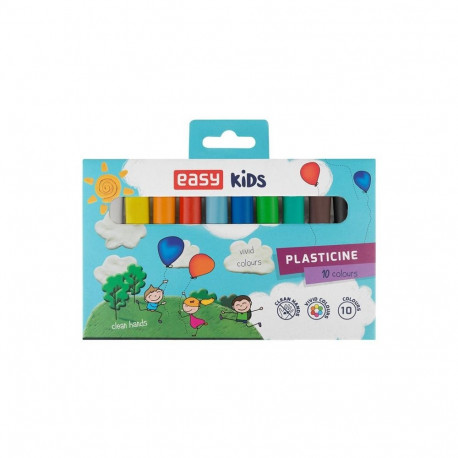 PLASTICINE. VIVID 10 COL.