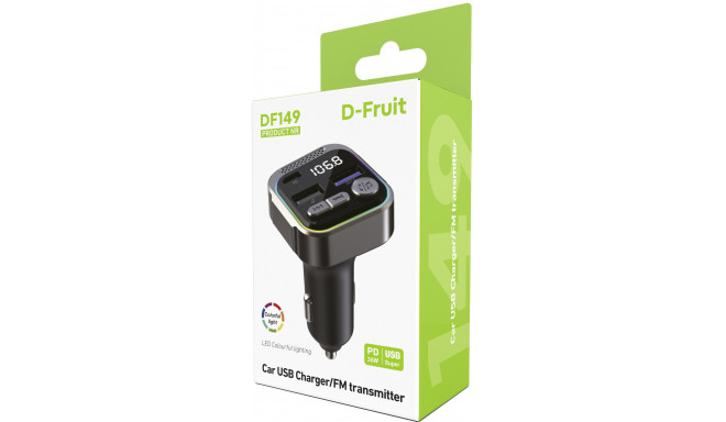 D-Fruit FM transmitter/USB charger DF149
