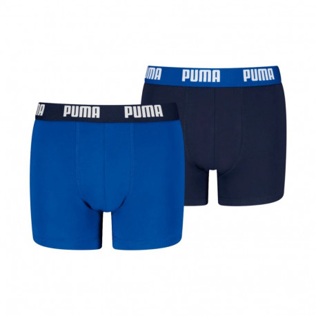 Bokserki dla dzieci Puma Everyday Basic 2 pak niebieskie, granatowe 938971 06 128cm