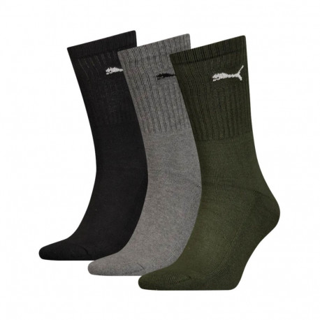 Skarpety Puma Crew 3 pary czarne, szare, zielone 880355 28 43-46