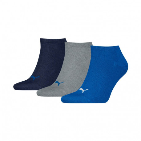Skarpety Puma Sneaker Plain 3 pak granatowe, szare, niebieskie 938624 12 35-38