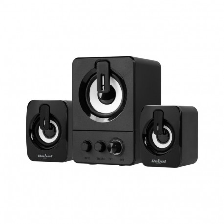 Speaker System - Rebel Comp CS-50 2.1 Speakers, 11W RMS, USB