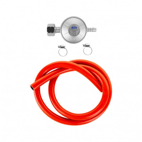 Gas Regulator - Teesa BBQ Gas Regulator With Hose, Bands, Bottle Reducer