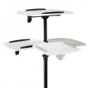 Projector stand with two shelves
