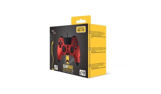 LEXIP X STEELPLAY Slim Pack Wired Controller Ruby Red Multi