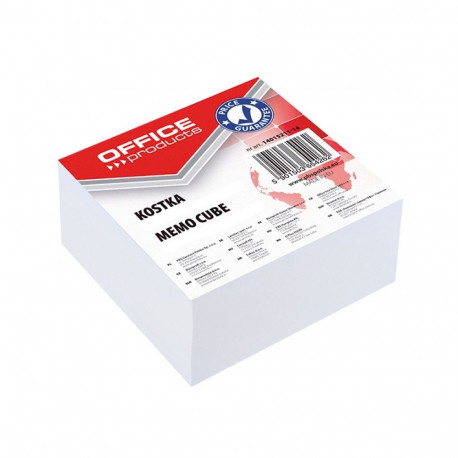 Märkmepaber 85x85x40mm, valge, liimitud, Office Products