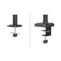 Desk mount for 3 monitors 10-27"
