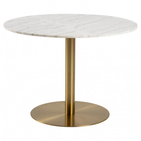 Söögilaud CORBY Ø105 cm, valge