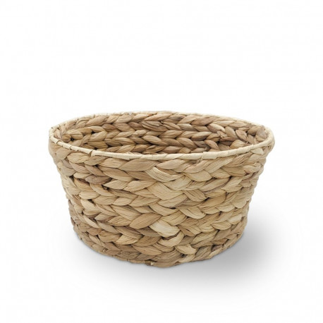 ROUND BASKET 26X26X13CM METAL/HYACINTH