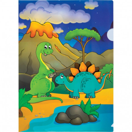 CLEAR FOLDER A4 0.15MM DINOSAUR