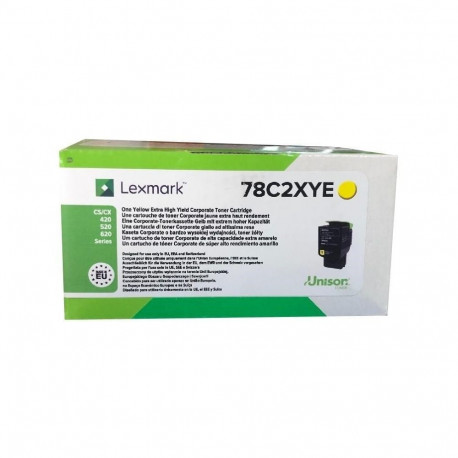 Lexmark toonerikassett 78C2XYE originaalne 1pc(s), kollane