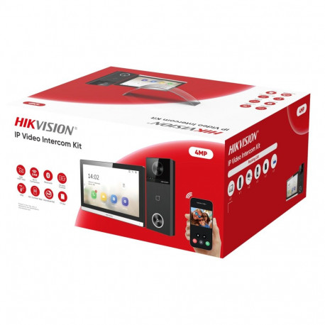 Hikvision DS-KIS610-P video intercom system 17.8 cm (7") Black