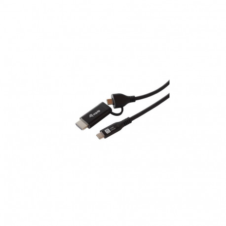 Equip 2 in 1 USB-C to C + HDMI Cable, 1.0m, PD100W, 4K/60Hz, 20Gbps