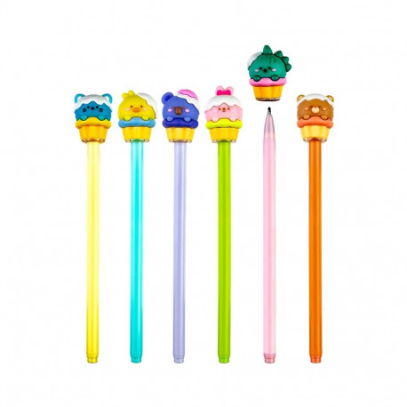 BALL PEN BLUE INK 0.7MM CUPCAKE