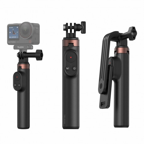 Selfie Stick Tripod - Telesin TE-RCSS-001 60 cm Extendable With Bluetooth Remote