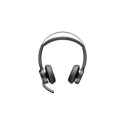 POLY peakomplekt Voyager Focus 2 Microsoft Teams sertifitseeritud USB-C-C + USB-C/A adapter