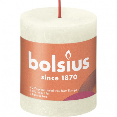 PILLAR CANDLE RUSTIC IVORY H8CM/D6.8CM