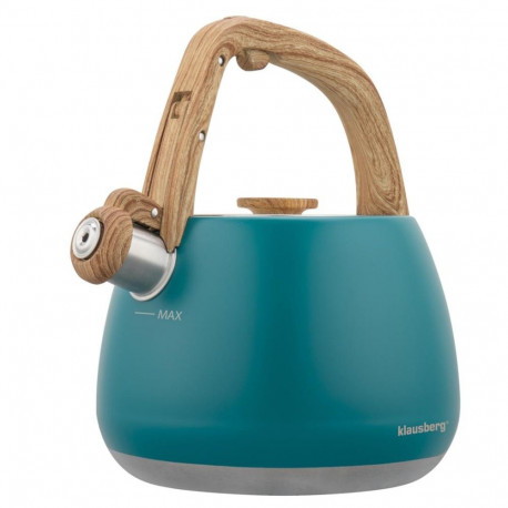 Klausberg veekeetja KB-9040 traditsiooniline, vilega, 2,5l, türkiissinine