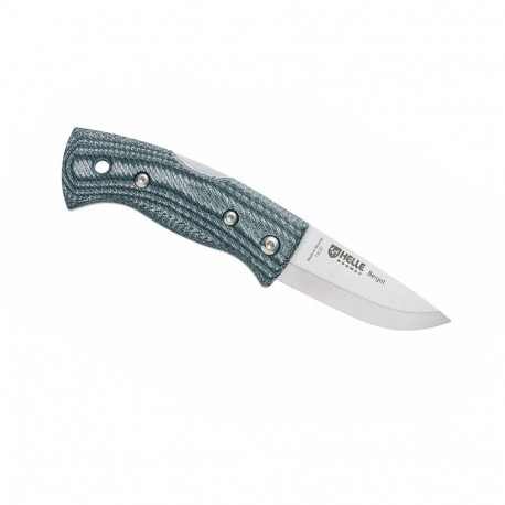 Helle nuga 12C27 Berget Micarta, teksasinine