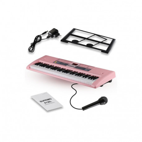 SUPRIMO 6136L PK keyboard organy z mikrofonem dla