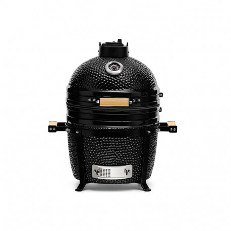 Kamado Bono Minimo Ceramic Grill 15″ Kamado barbecue/grill Cart Charcoal (fuel) Black