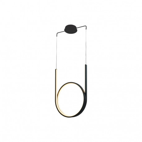 LUMINAIRE PENDANT 48W LED BLACK 2880LM