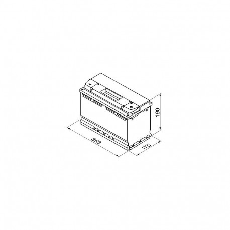 Bosch S5 013 100Ah 830A 353x175x190 -+