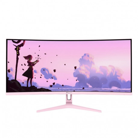 Arozzi kõver arvutimonitor Nova 86.4cm (34") 3440 x 1440 pixels 4K Ultra HD LED, roosa