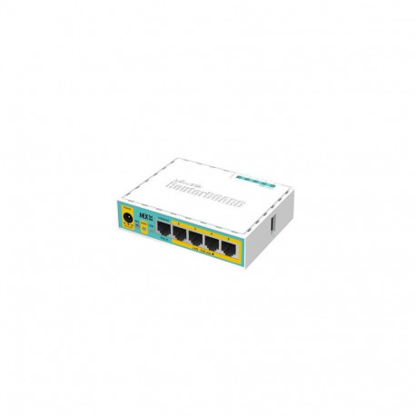 Mikrotik ruuter hEX PoE lite juhtmega Fast Ethernet, valge