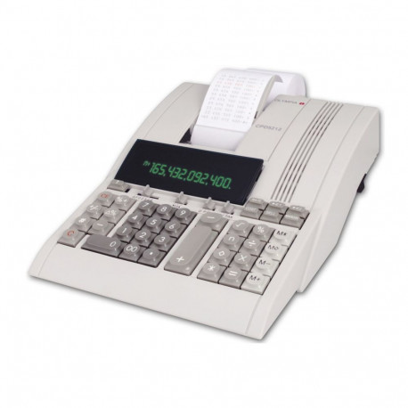 Olympia lauakalkulaator CPD 5212 trükiga, valge