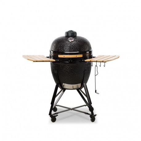 Kamado Bono Grande keraamiline grill 23″ alusega söeküttega, must