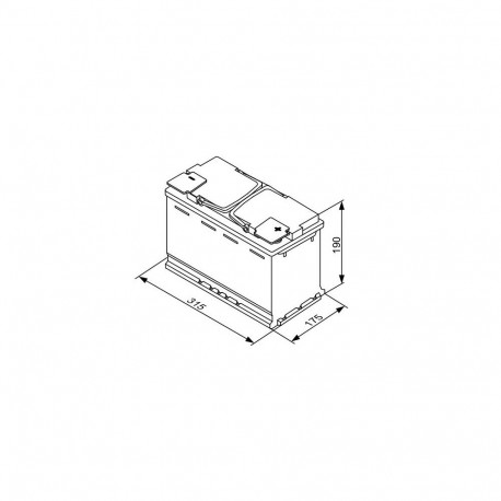 Bosch AGM S5 A11 80Ah 800A 315x175x190