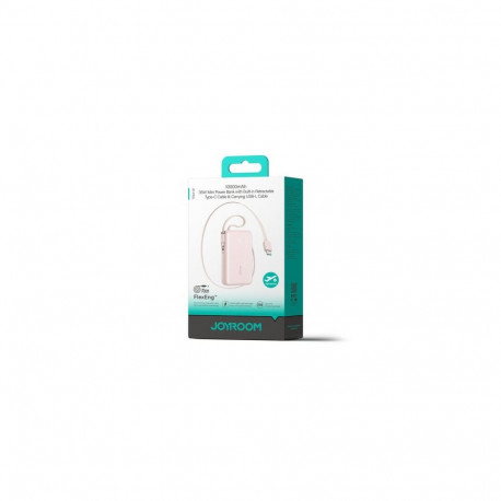 Joyroom Power Bank with Digital Display, C+U+U, PD 35W, 10000 mAh with Built-in Retractable Type-C a