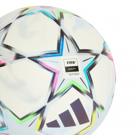 Piłka nożna adidas UCL League 26/27 League Stage Box biało-niebiesko-różowo-zielona KE9771