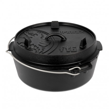 PETROMAX ketaus puodas Dutch Oven ft6 su plokščiu dugnu 5,5l