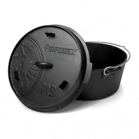 PETROMAX ketaus puodas Dutch Oven ft9 su plokščiu dugnu 7,5l