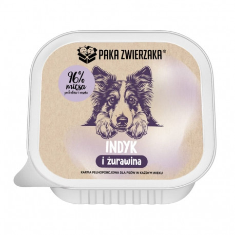 PAKA ZWIERZAKA märg koeratoit kalkun ja jõhvikad 150g