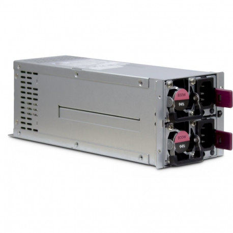 Inter-Tech toiteplokk ASPOWER R2A-DV0800-N 800W 20+4 pin ATX 2U, hõbedane